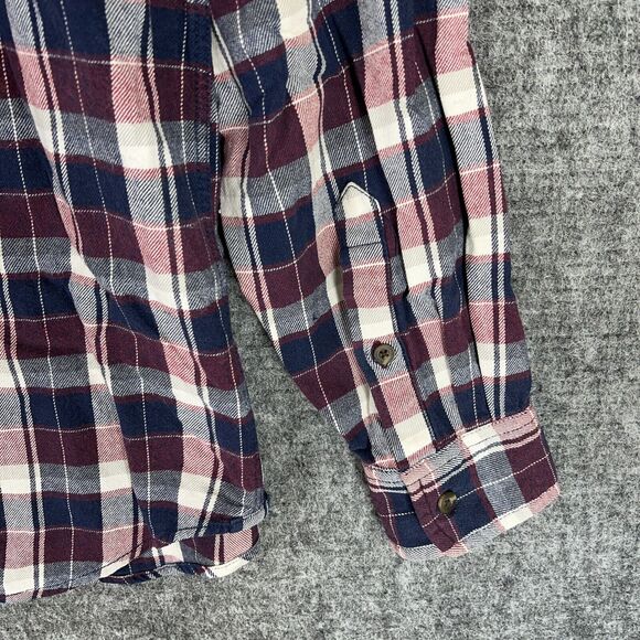 OLD NAVY SHIRT MENS XL FLANNEL VINTAGE RETRO LONG-SLEEVE BUTTON-FRONT EASY-CARE - Picture 5 of 13